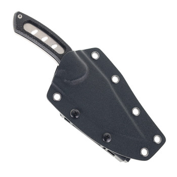 TwoSun Fixed Blade Knife Black Micarta Handle D2 Plain Edge Stonewash Finish TS536