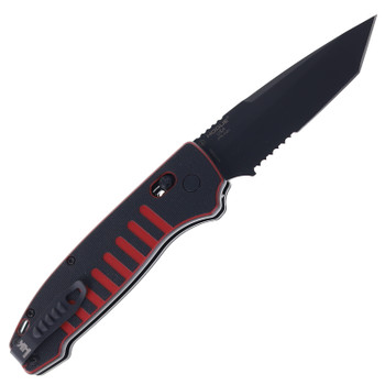 HK Heckler & Koch Ballista XL Automatic Knife Red/Black G10 Handle Part Serrated S30V Blade 54540