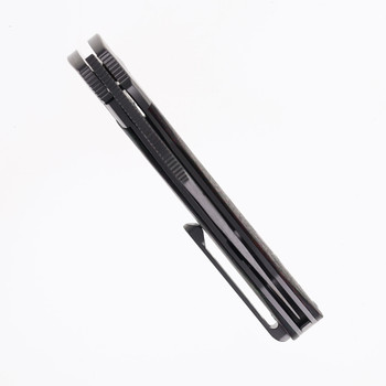 Tuya Knife Brian Edmonson BE Seaxy Folding Knife Titanium Handle Watermelon Camocarbon S90V Blade