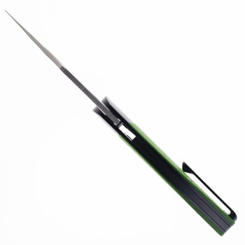 Tuya Knife Brian Edmonson BE Seaxy Folding Knife Titanium Handle Green Carbon Fiber S90V Blade