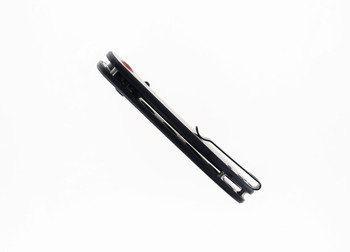 (From collection) WMK Exclusive BUTTON Lock CJRB FELDSPAR Folding Knife Black & Red Carbon Fiber Handle AR-RPM9 DLC Coated plain Edge J1912-BBRC