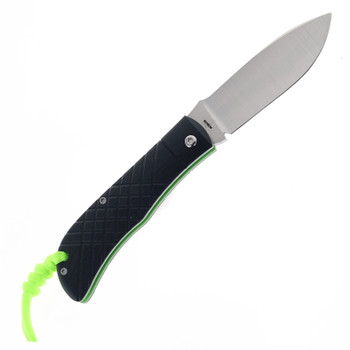 Jack Wolf Ultralight Series Timber Folding Knife Black G10 Jack Cross Hatch 2 Handle 154CM Plain Edge TIMBE-01-G10-BLK-CH2