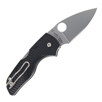 (Collectors Club #23) Spyderco Lil Native Lightweight Folding Knife Black FRN Handle BD1N Steel C230PBK