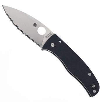 Spyderco Bodacious Folding Knife Black G10 Handle S30V Full