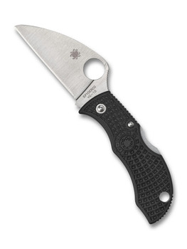 Spyderco Manbug Folding Knife Black FRN Handle VG-10 Plain Edge