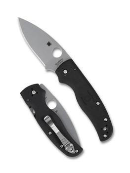 (Collectors Club #23) Spyderco Shaman Lightweight Folding Knife Black FRN Handle CTS® BD1N Blade C229PBK