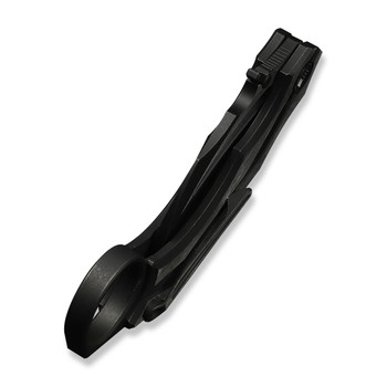 WE Cryonix Folding Knife Black/Satin Titanium Handle M390 Plain Edge Black Stonewash/Satin Flat Finish WE24070-1