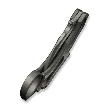 WE Cryonix Folding Knife Gray/Satin Titanium Handle M390 Plain Edge Gray Stonewash/Satin Flat Finish WE24070-2