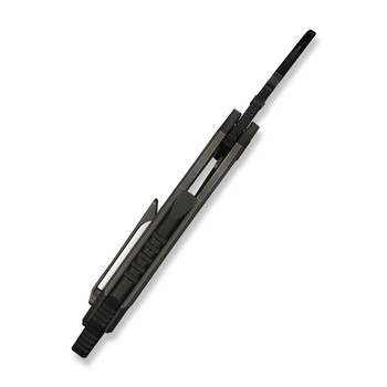 WE Cryonix Folding Knife Bronze/Satin Titanium Handle M390 Plain Edge Black Stonewash/Satin Flat Finish WE24070-3