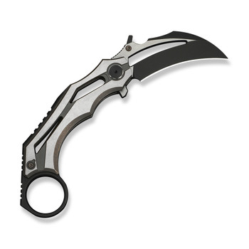 WE Cryonix Folding Knife Bronze/Satin Titanium Handle M390 Plain Edge Black Stonewash/Satin Flat Finish WE24070-3