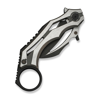 WE Cryonix Folding Knife Bronze/Satin Titanium Handle M390 Plain Edge Black Stonewash/Satin Flat Finish WE24070-3