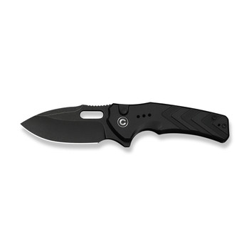 Civivi Vexron Folding Knife Milled Black G10 Handle 14C28N Plain Edge Black Stonewash Finish C24066-1