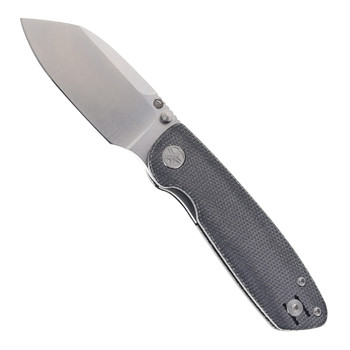 Tempest Knives Microburst Folding Knife Black Micarta Handle Stonewashed 14c28n Blade