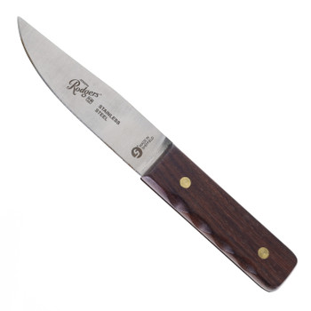 Shefield Joseph Rodgers Admiralty Pattern Fixed Blade Knife Wood Handle Stainless Blade
