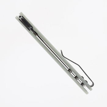 Three Rivers ATOM Linerlock Folding Knife MagnaCut Blade Jade G10 3D Contoured Smooth Scales DLR-ATM-G10-3D-Jade