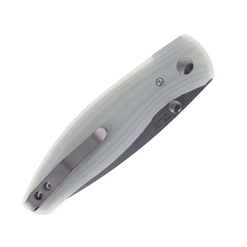 Three Rivers ATOM Linerlock Folding Knife MagnaCut Blade Jade G10 3D Contoured Smooth Scales DLR-ATM-G10-3D-Jade