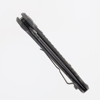 Microtech LUDT Folding Knife Frag Pattern Titanium Apocalyptic Handle Apocalyptic M390MK Blade 1135-10APFRMS1