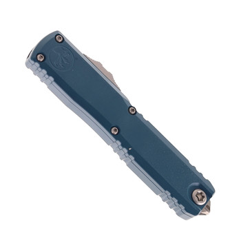 Microtech Ultratech Gen 4 Automatic Knife Stonewashed Double Edge M390MK Blade Deep Ocean Aluminum Handle 11224-10DO