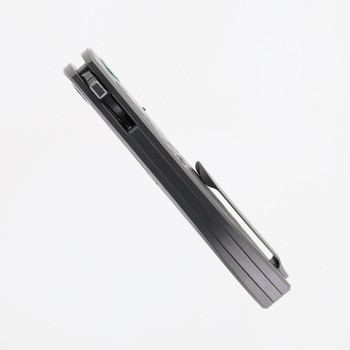 TwoSun Folding Knife 14C28N Stonewash Blade Titanium Carbon Fiber Handle Folding Knife TS568-14C-SW