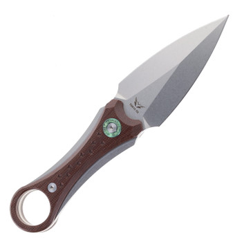 TwoSun Fixed Blade Knife Brown Micarta Handle D2 Plain Edge TS610
