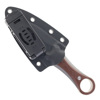 TwoSun Fixed Blade Knife Brown Micarta Handle D2 Plain Edge TS610