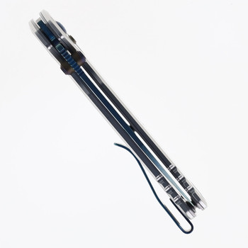 Kershaw Bel Air Folding Knife Raw Aluminum Handle Magnacut Plain Blue Blade KS6105RAWBLU