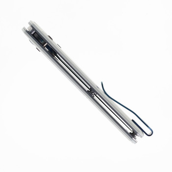 Kershaw Kershaw Bel Air Folding Knife White Handle Magnacut Plain Blue Blade 6105WBLU