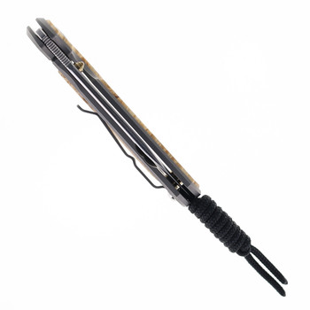 Chris Reeve Small Sebenza Box Elder Inlay Pocket Knife Glass Blasted Titanium Handle Insingo Stonwashed Magnacut Blade S31-1126