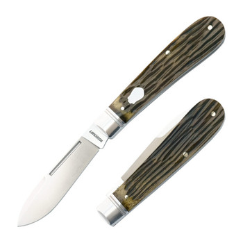 RoseCraft Nolichucky Jack Folding Knife Vintage Moss Brown Bone