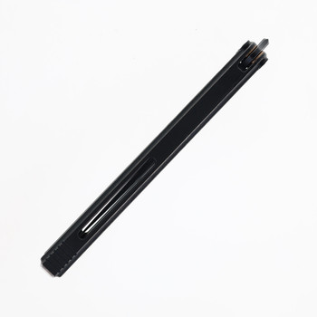 Poikilo Halo PM 3 - S2 Butterfly Knife Titanium Handle M390 Recurved Tanto Plain Edge Dark Stonewash Finish