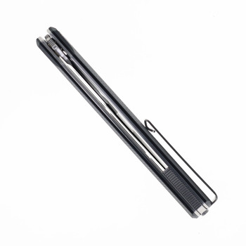 Bestech DUOZ Folding Knife Black G10 Handle 14C28N Plain Edge Satin Finish BG65A