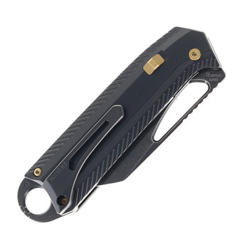 Ketuo Ventr 4 Folding Knife Black Titanium Handle Satin M390 Blade Ventr V4 BK/S