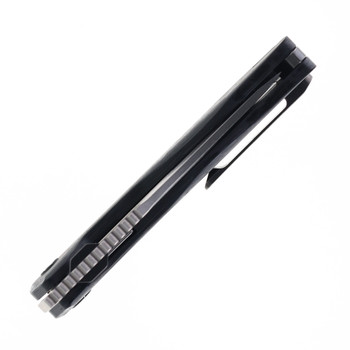 Ketuo Yakuza CF Folding Knife Black Marbled Carbon Fiber Handle Satin 154CM Blade