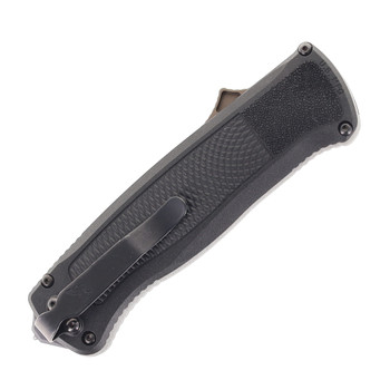 (Used) Benchmade Shootout OTF Auto Knife Black Polymer Handle CPM-CruWear Tanto Flat Earth PVD Blade 5370FE