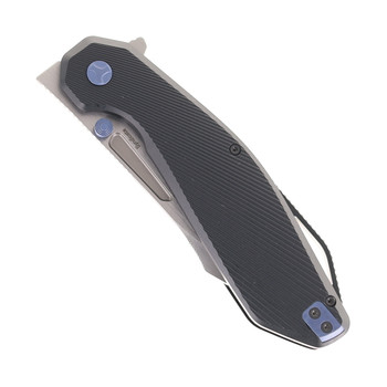 Ketuo Syndicate Folding Knife Black PEI Handle M390 Blade Satin Blade