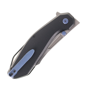 Ketuo Syndicate Folding Knife Black PEI Handle M390 Blade Satin Blade