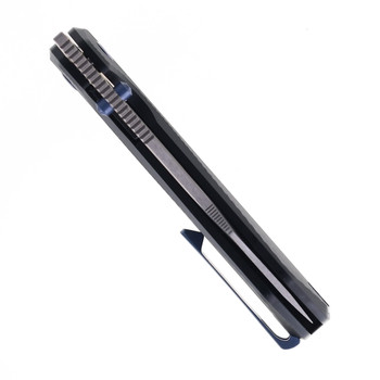 Ketuo Syndicate Folding Knife Black PEI Handle M390 Blade Satin Blade