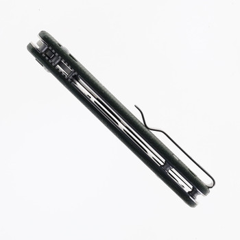 Bestechman CICADA’S WING Folding Knife OD Green Micarta Handle 10Cr15MoV Plain Edge Satin Finish BMK06-M-2