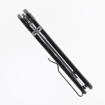 Bestechman CICADA’S WING Folding Knife Gray Micarta Handle 10Cr15MoV Plain Edge Satin Finish BMK06-M-3