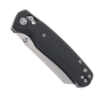 Bestechman CICADA’S WING Folding Knife Gray Micarta Handle 10Cr15MoV Plain Edge Satin Finish BMK06-M-3