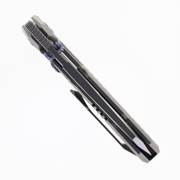 Remette RT-Cool Leopard Folding Knife Gray Titanium Handle M390 Blade RTKS-T