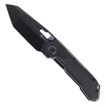 Remette RT-Cool Leopard Folding Knife Black Titanium Handle DLC