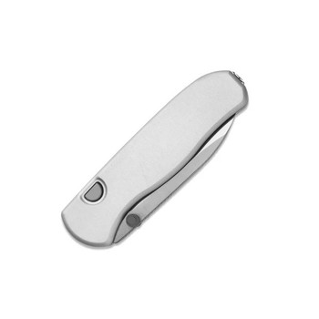 (Ships March 4th) Kizer Drop Bear Zero Folding Knife Light Gray Aluminum Handle M390 Drop Point Plain Edge Satin Finish Ki3619BDA4