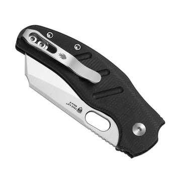 Kizer C01C 2.9 BS Folding Knife Black Micarta Handle Nitro-V Sheepsfoot Plain Edge Satin Finish V3488.29BSA2