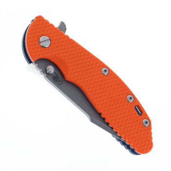 Hinderer Knives XM-24 Harpoon Spanto Blade Folding Knife Orange G10 Battle Blue Titanium Handle S45VN Blade