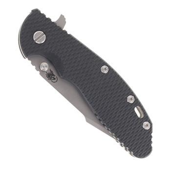 Hinderer Knives XM-24 Harpoon Spanto Blade Folding Knife Black G10 Working Finish Titanium Handle Working Finish S45VN Blade