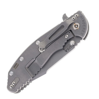 Hinderer Knives XM-24 Harpoon Spanto Blade Folding Knife Black G10 Working Finish Titanium Handle Working Finish S45VN Blade