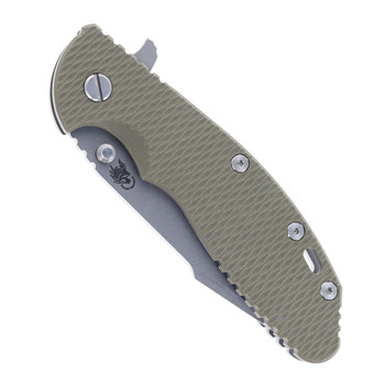 Hinderer Knives XM-24 Harpoon Spanto Blade Folding Knife OD Green G10 Working Finish Titanium Handle Working Finish S45VN Blade