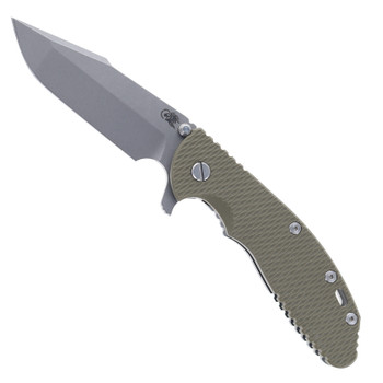 Hinderer Knives XM-24 Harpoon Spanto Blade Folding Knife OD Green
