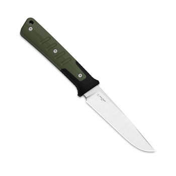 (Ships March 4th) Kizer Area Eight Fixed Blade Knife Green/Black G10 Handle AEB-L Modified Drop Point Plain Edge Satin Finish 1113A1